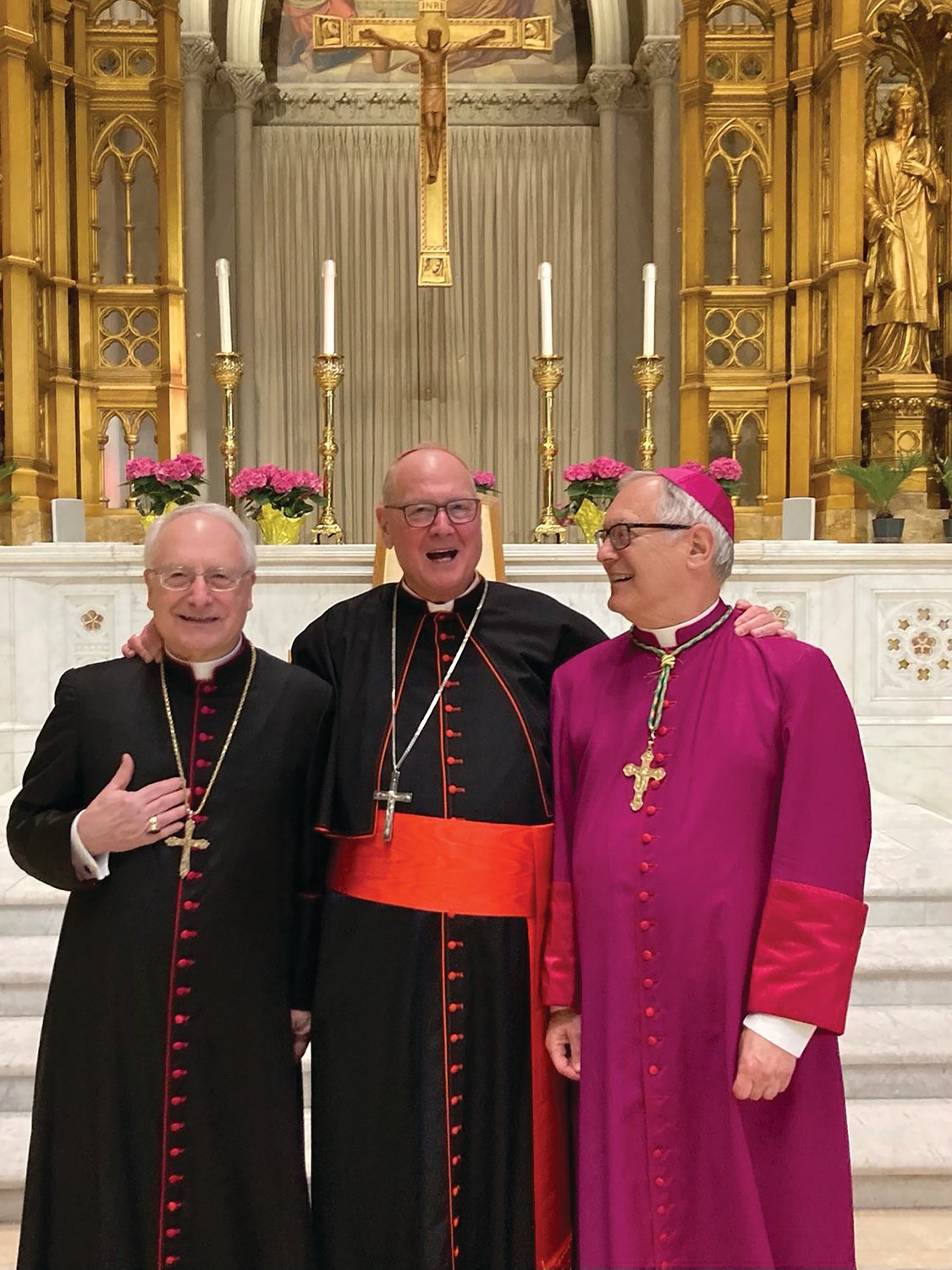 New York Cardinal Timothy M. Dolan offered a presentation titled, “Silver and gold I have not,” (Acts 3:6) finding our treasure in God alone,” at the Cathedral of SS. Peter and Paul on Sunday, May 15.